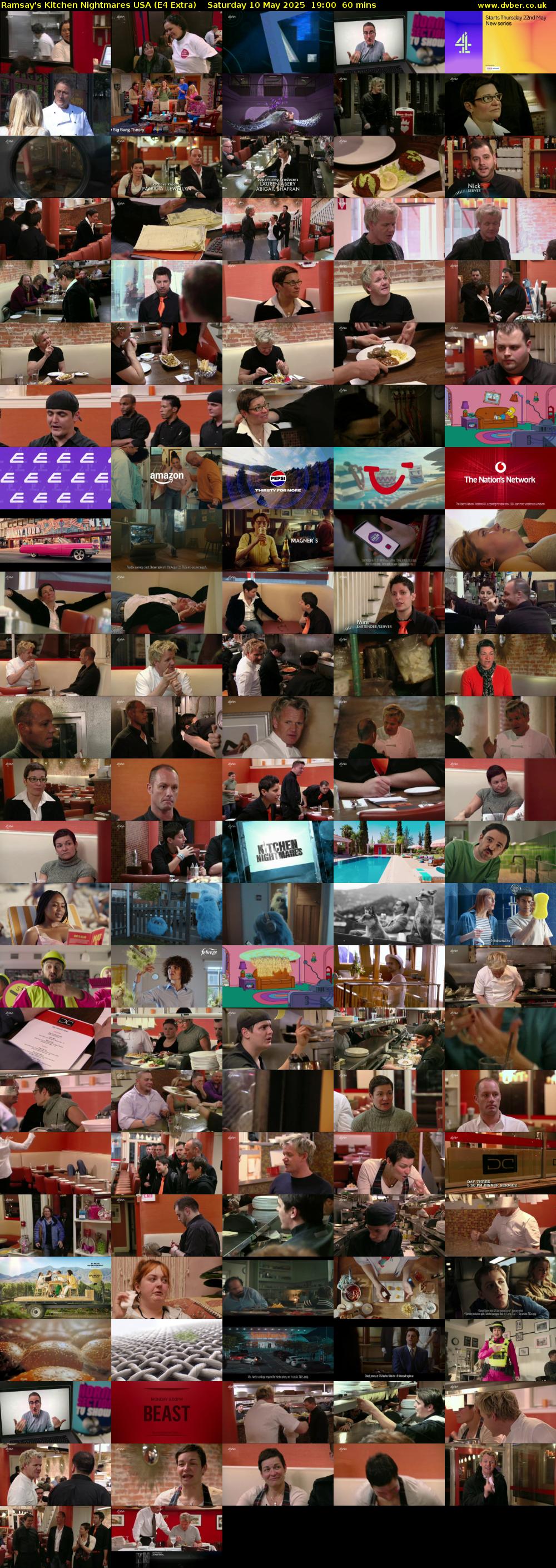 Ramsay's Kitchen Nightmares USA (E4 Extra) Saturday 10 May 2025 19:00 - 20:00