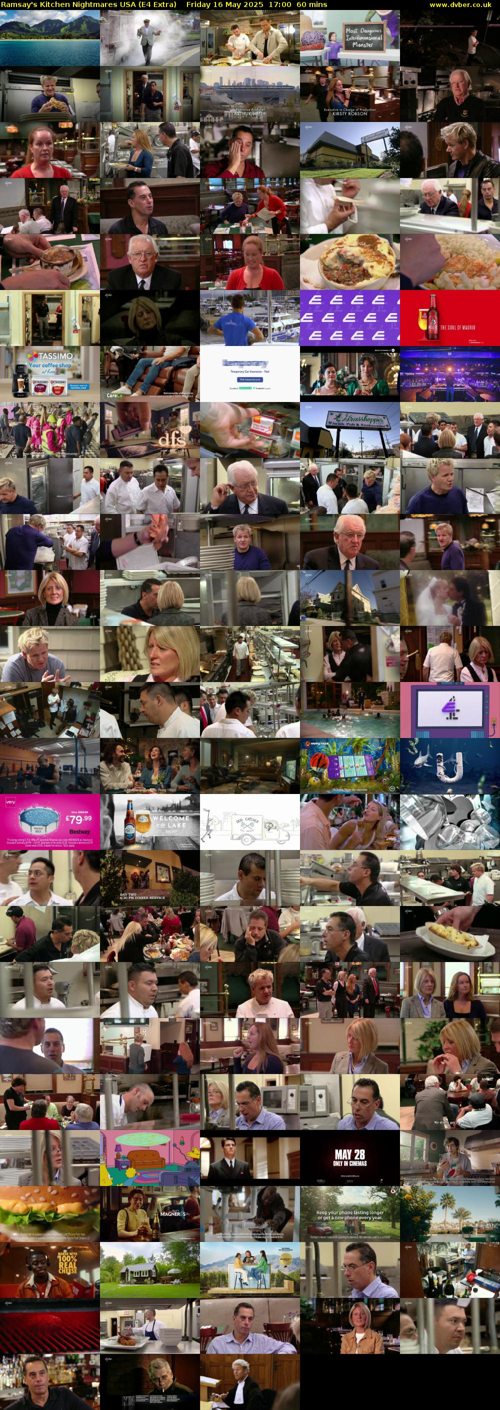 Ramsay's Kitchen Nightmares USA (E4 Extra) Friday 16 May 2025 17:00 - 18:00