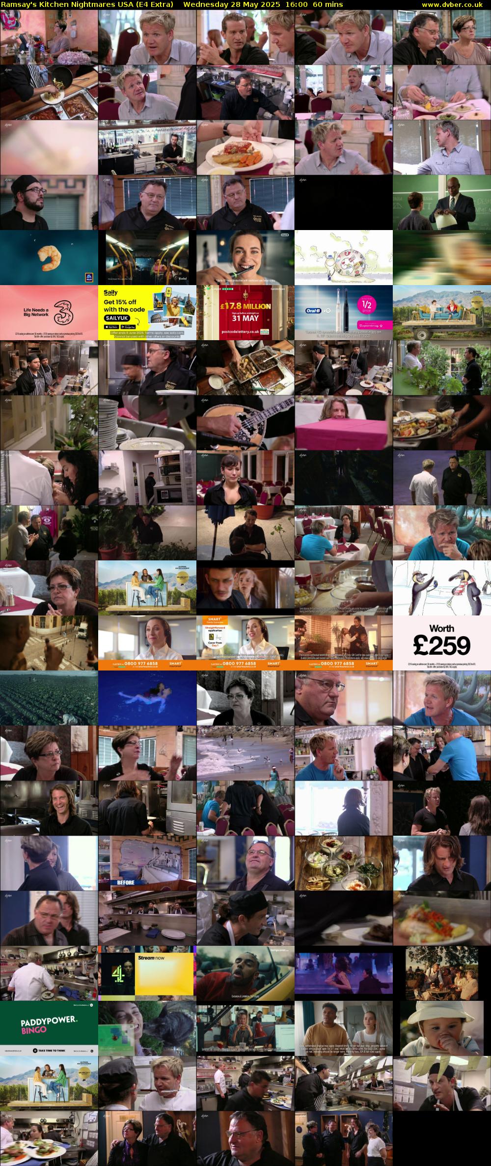 Ramsay's Kitchen Nightmares USA (E4 Extra) Wednesday 28 May 2025 16:00 - 17:00