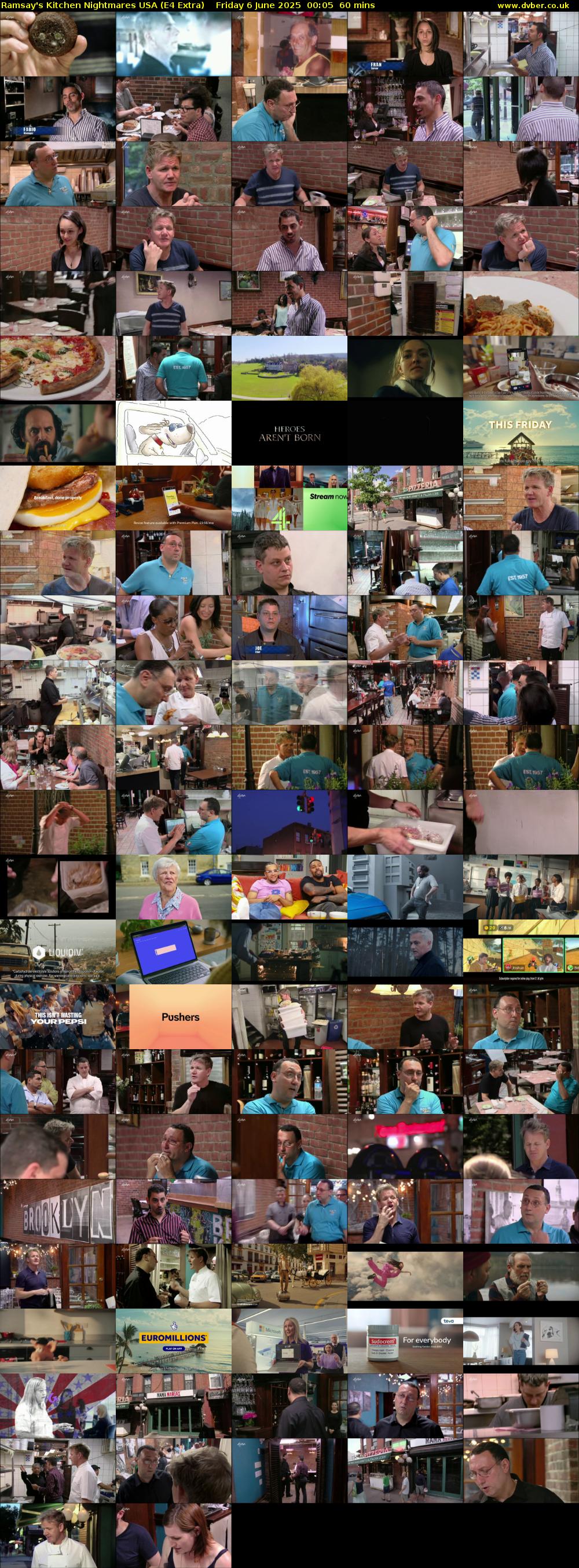 Ramsay's Kitchen Nightmares USA (E4 Extra) Friday 6 June 2025 00:05 - 01:05