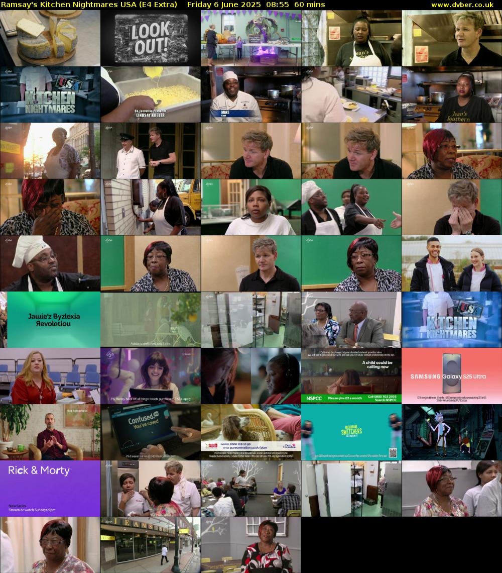 Ramsay's Kitchen Nightmares USA (E4 Extra) Friday 6 June 2025 08:55 - 09:55