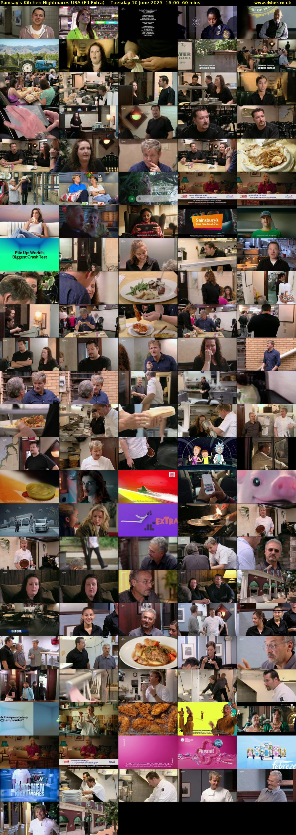 Ramsay's Kitchen Nightmares USA (E4 Extra) Tuesday 10 June 2025 16:00 - 17:00