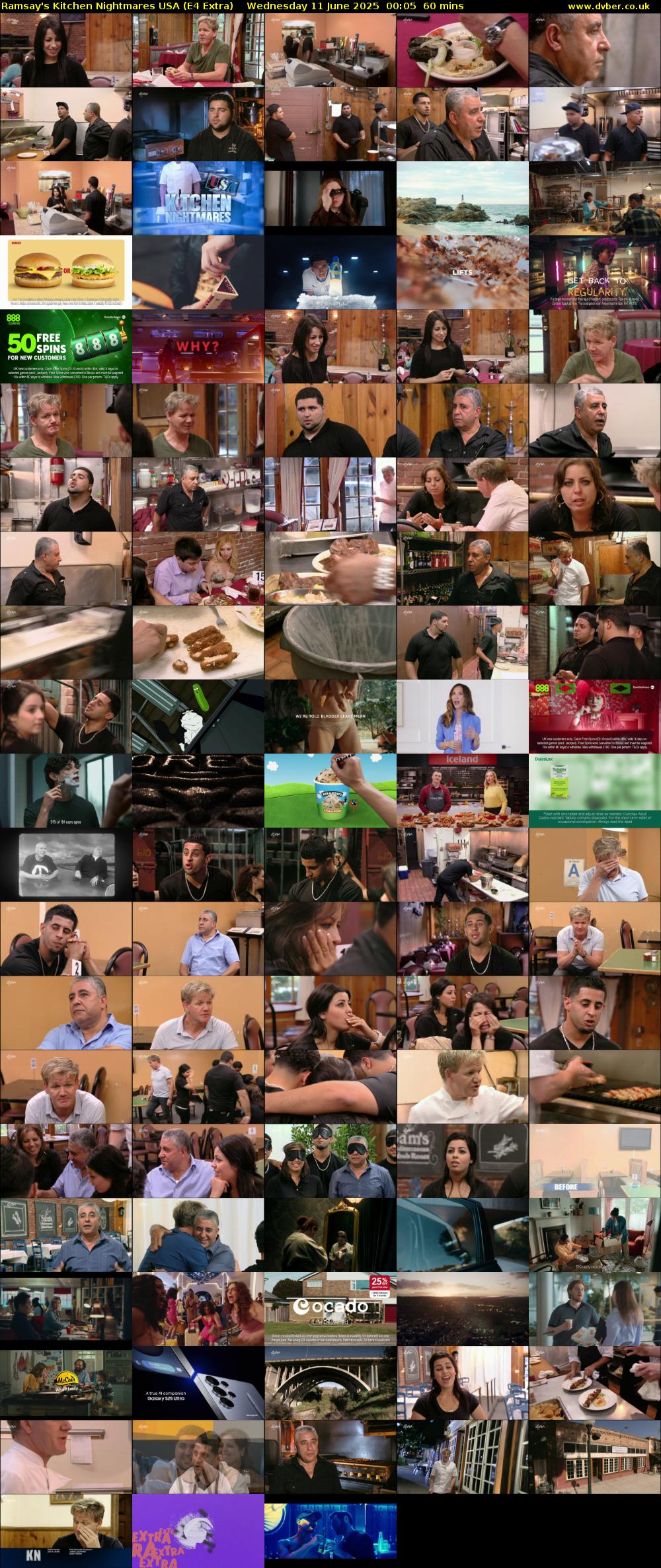 Ramsay's Kitchen Nightmares USA (E4 Extra) Wednesday 11 June 2025 00:05 - 01:05