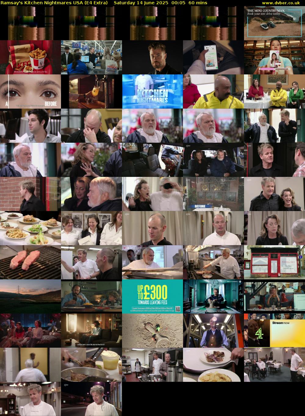 Ramsay's Kitchen Nightmares USA (E4 Extra) Saturday 14 June 2025 00:05 - 01:05