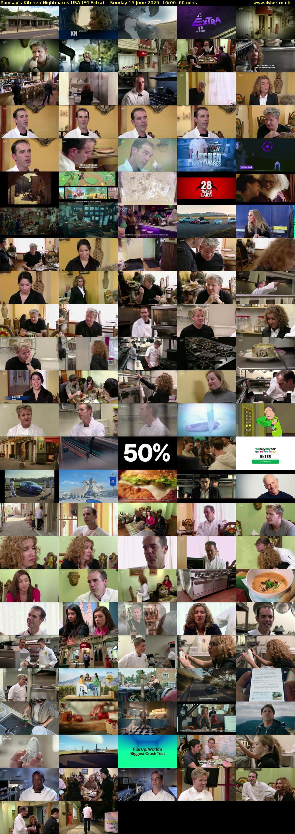 Ramsay's Kitchen Nightmares USA (E4 Extra) Sunday 15 June 2025 16:00 - 17:00