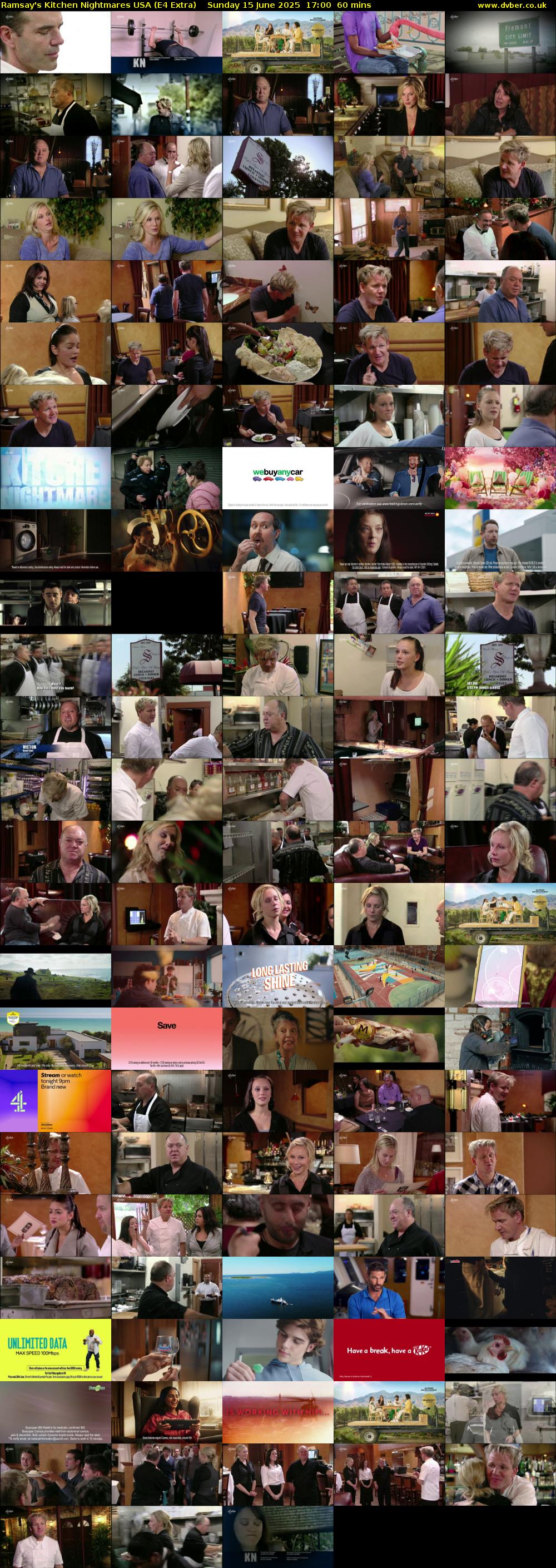 Ramsay's Kitchen Nightmares USA (E4 Extra) Sunday 15 June 2025 17:00 - 18:00