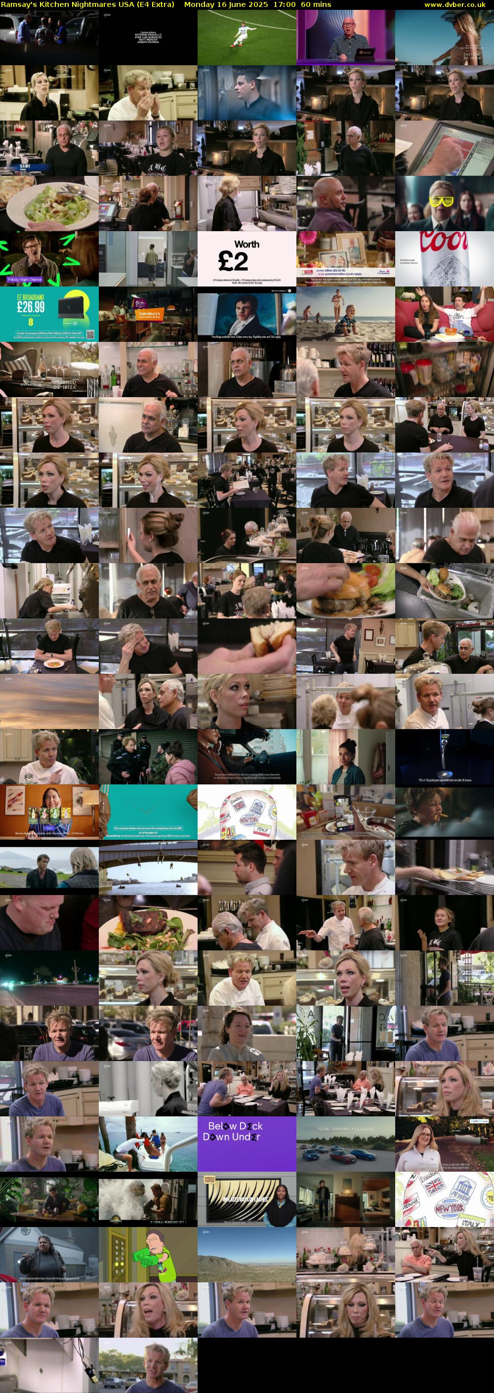 Ramsay's Kitchen Nightmares USA (E4 Extra) Monday 16 June 2025 17:00 - 18:00