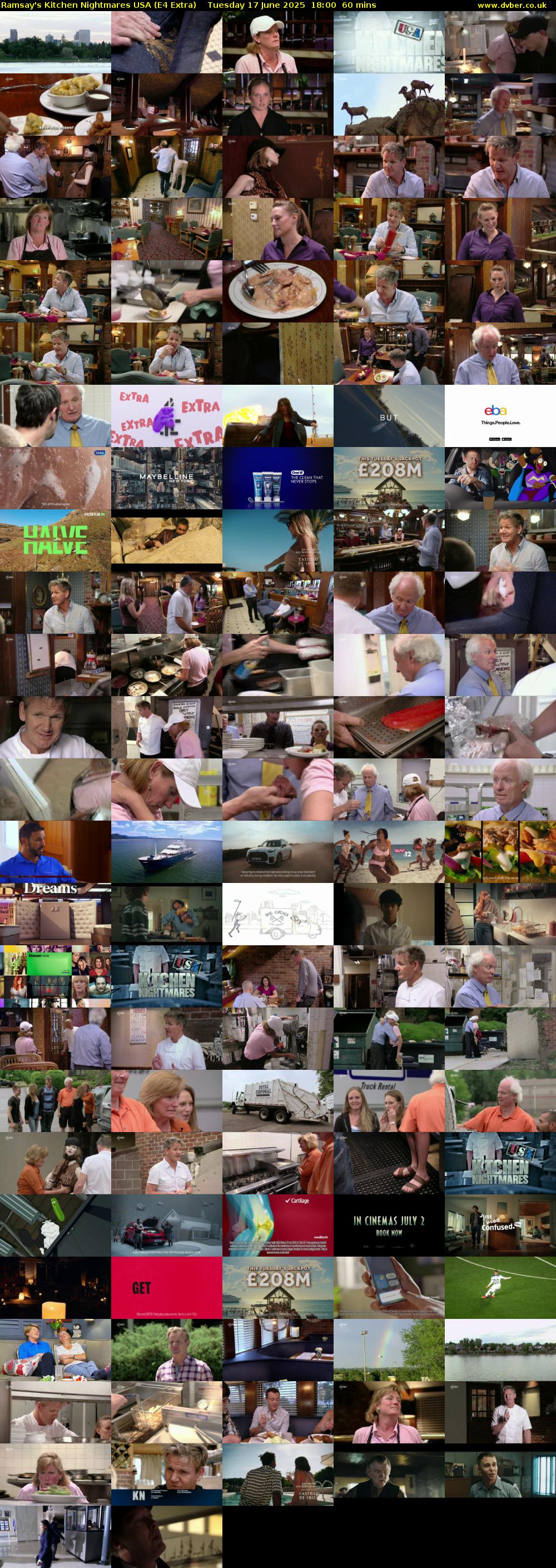 Ramsay's Kitchen Nightmares USA (E4 Extra) Tuesday 17 June 2025 18:00 - 19:00