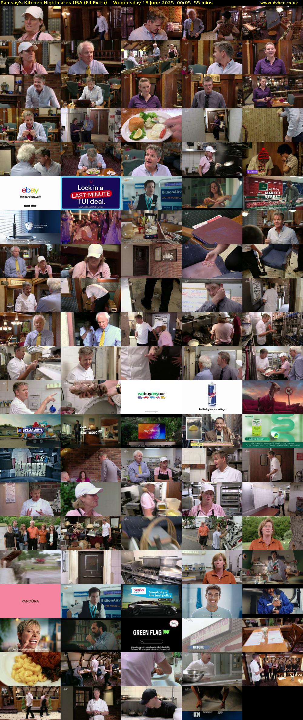 Ramsay's Kitchen Nightmares USA (E4 Extra) Wednesday 18 June 2025 00:05 - 01:00