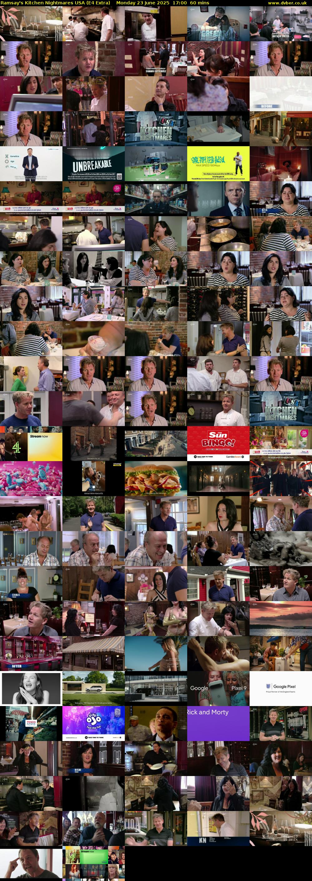 Ramsay's Kitchen Nightmares USA (E4 Extra) Monday 23 June 2025 17:00 - 18:00