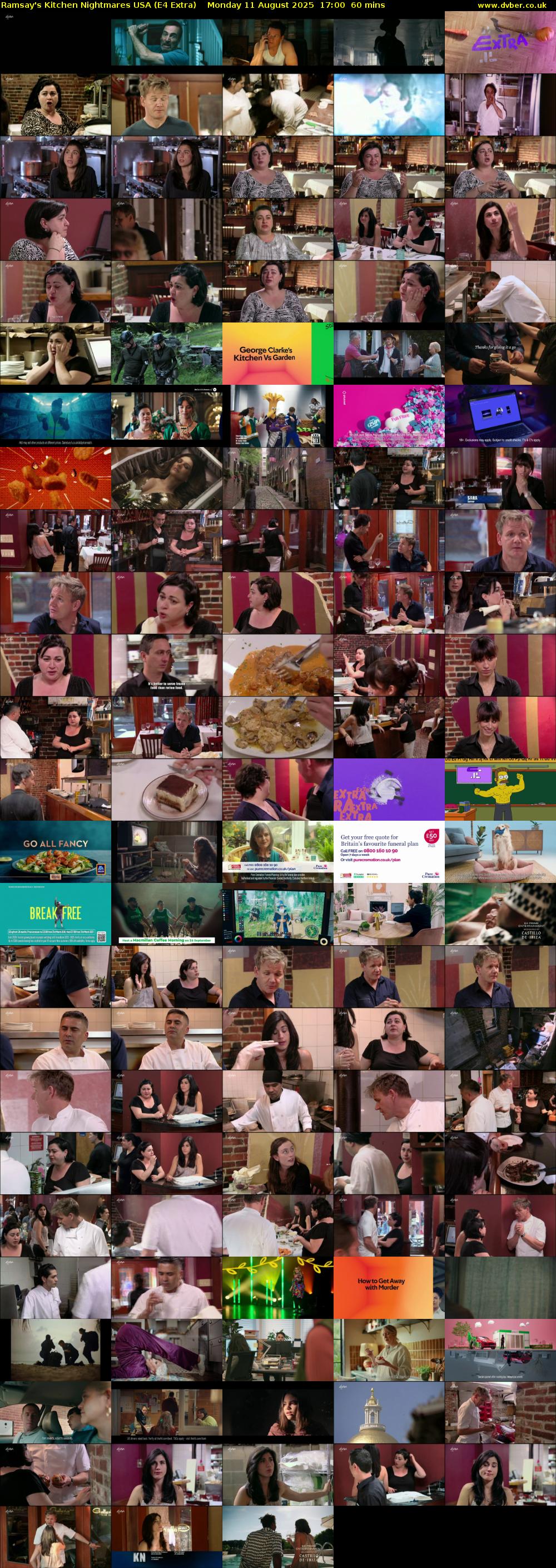 Ramsay's Kitchen Nightmares USA (E4 Extra) Monday 11 August 2025 17:00 - 18:00