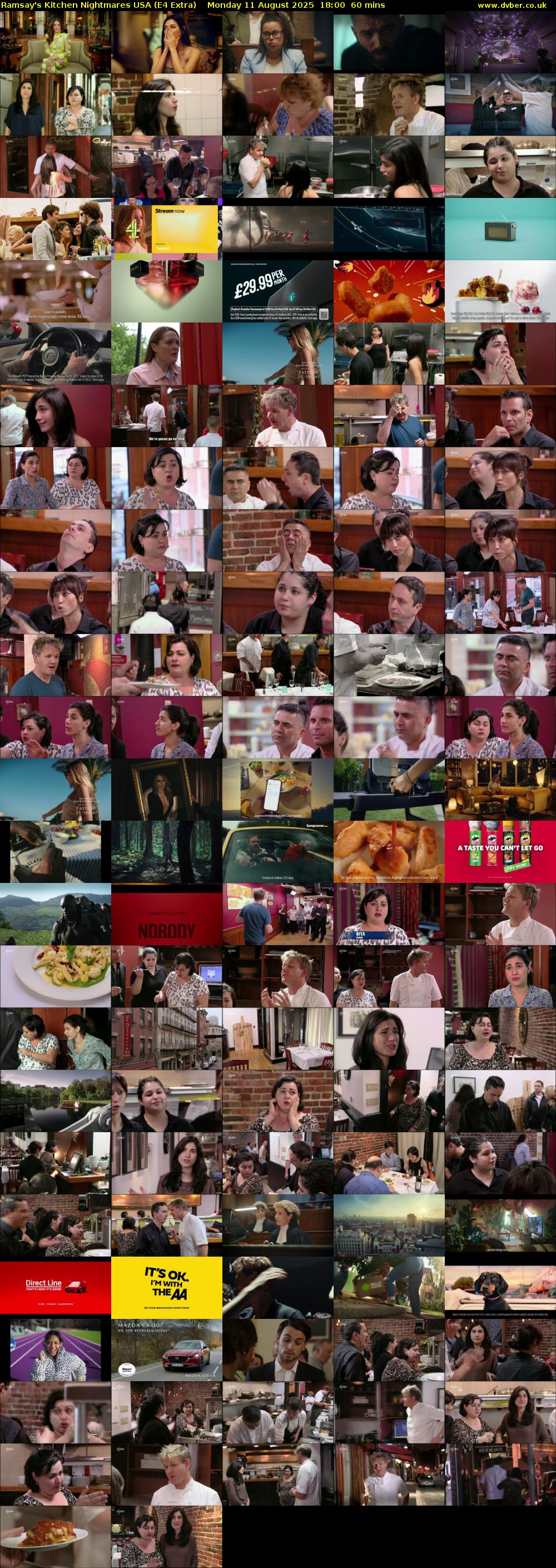 Ramsay's Kitchen Nightmares USA (E4 Extra) Monday 11 August 2025 18:00 - 19:00