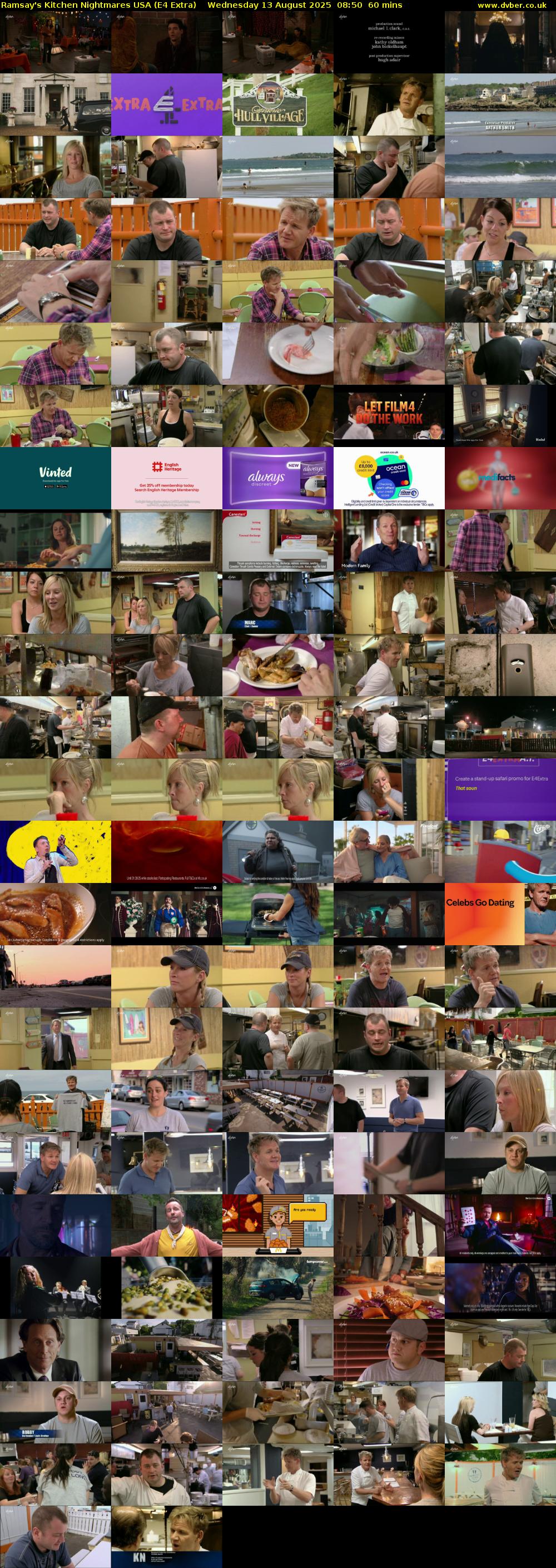 Ramsay's Kitchen Nightmares USA (E4 Extra) Wednesday 13 August 2025 08:50 - 09:50