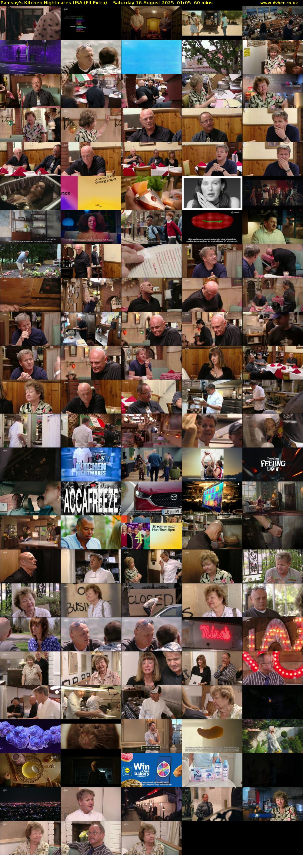 Ramsay's Kitchen Nightmares USA (E4 Extra) Saturday 16 August 2025 01:05 - 02:05