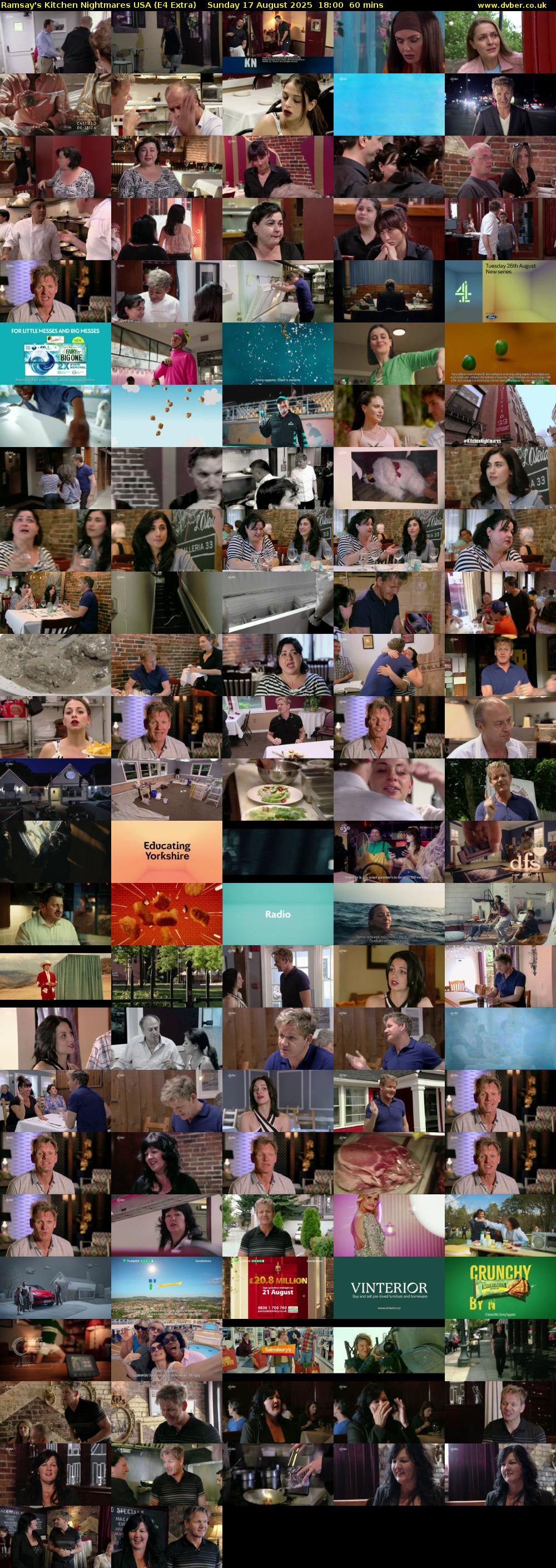 Ramsay's Kitchen Nightmares USA (E4 Extra) Sunday 17 August 2025 18:00 - 19:00