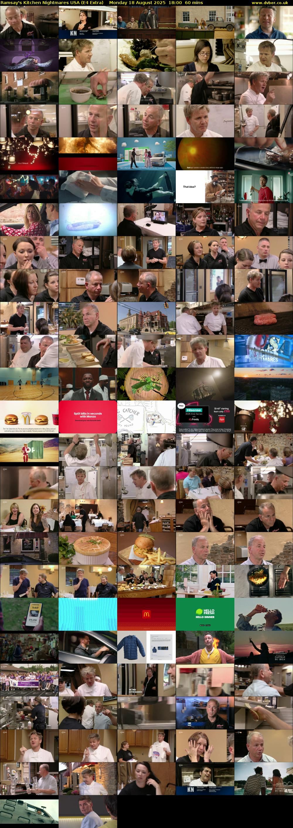 Ramsay's Kitchen Nightmares USA (E4 Extra) Monday 18 August 2025 18:00 - 19:00