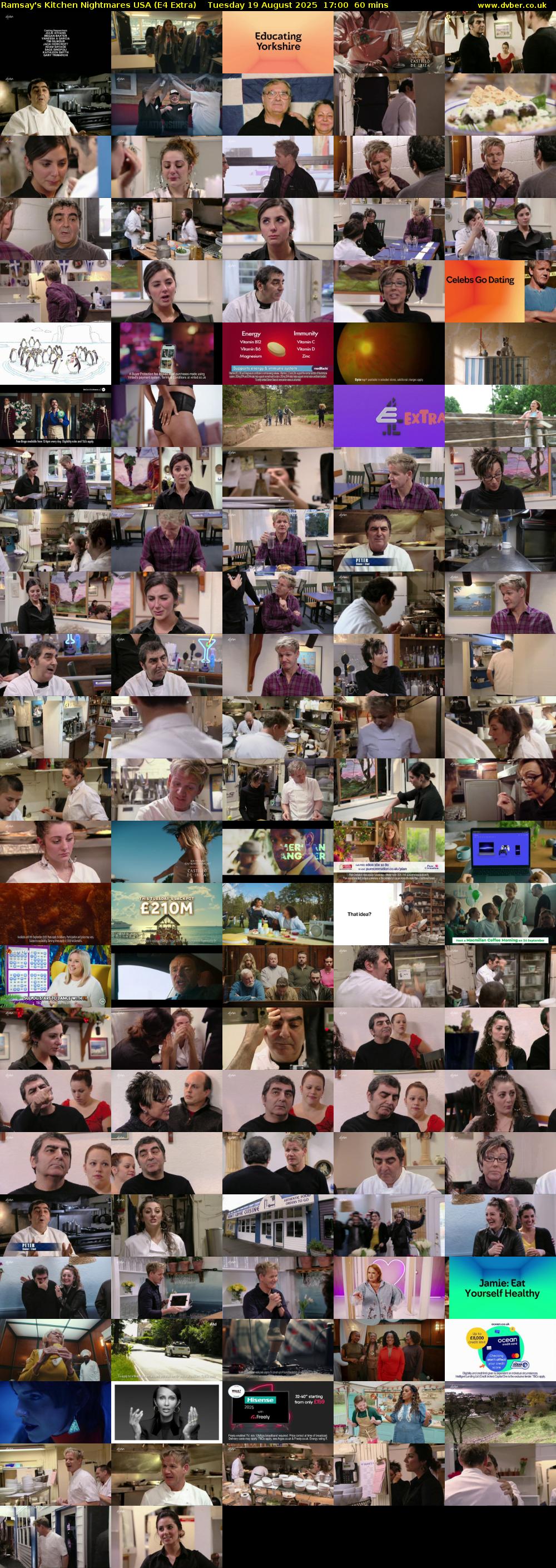 Ramsay's Kitchen Nightmares USA (E4 Extra) Tuesday 19 August 2025 17:00 - 18:00