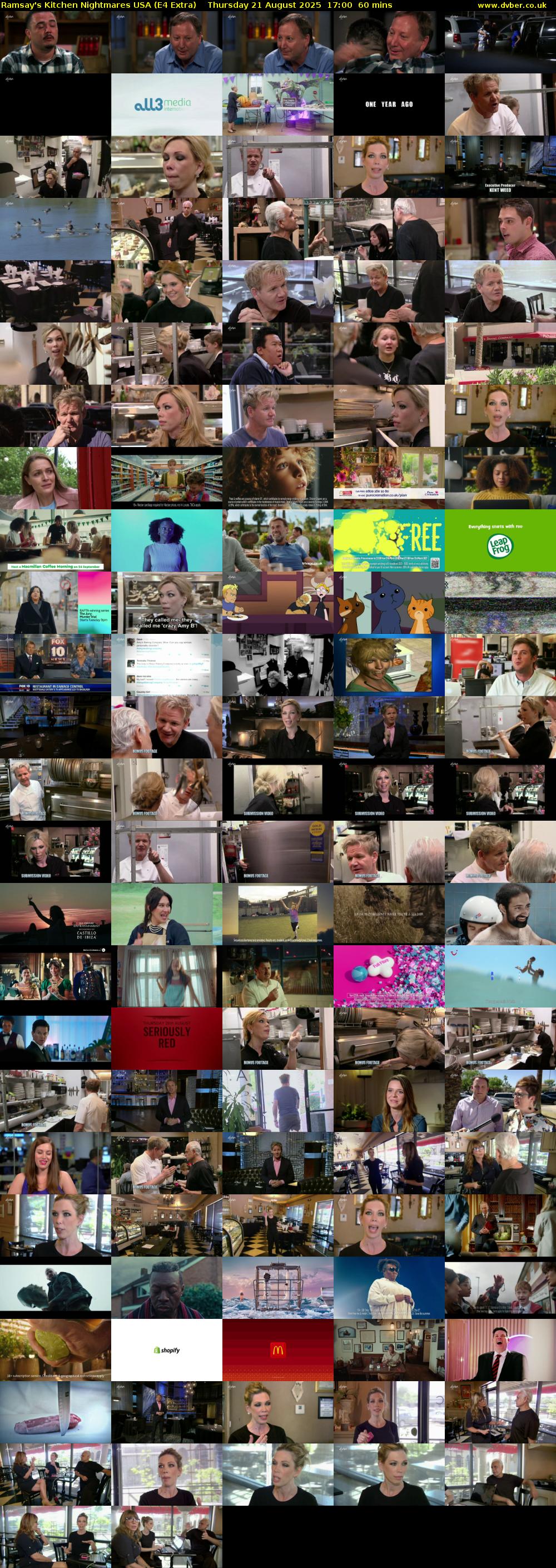 Ramsay's Kitchen Nightmares USA (E4 Extra) Thursday 21 August 2025 17:00 - 18:00