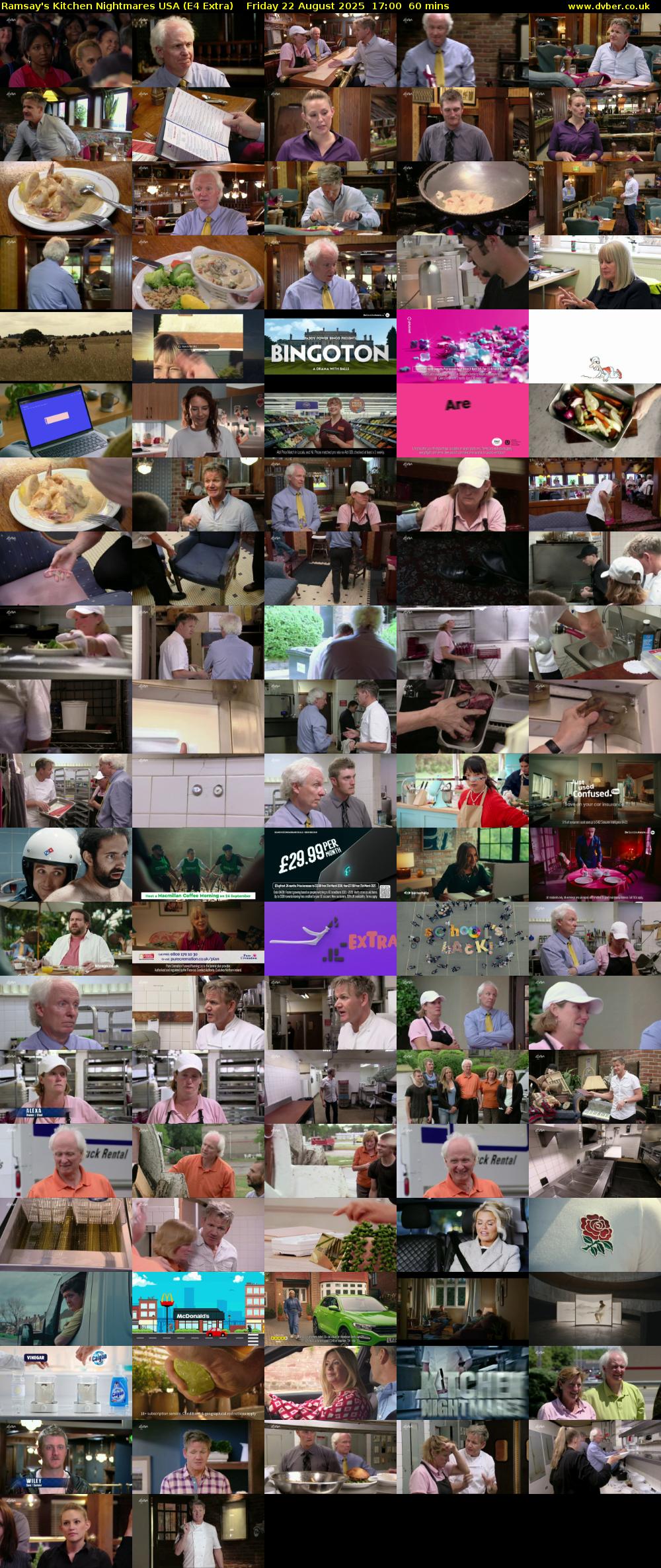 Ramsay's Kitchen Nightmares USA (E4 Extra) Friday 22 August 2025 17:00 - 18:00