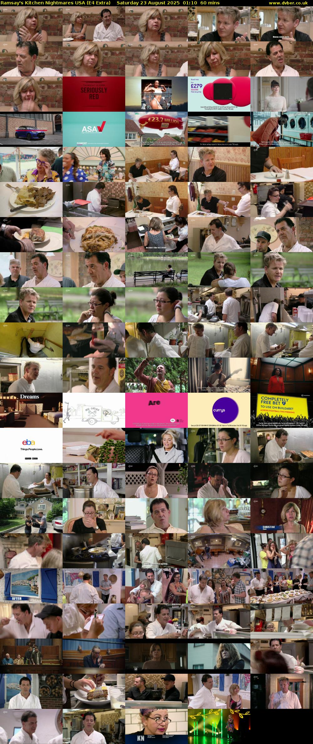 Ramsay's Kitchen Nightmares USA (E4 Extra) Saturday 23 August 2025 01:10 - 02:10
