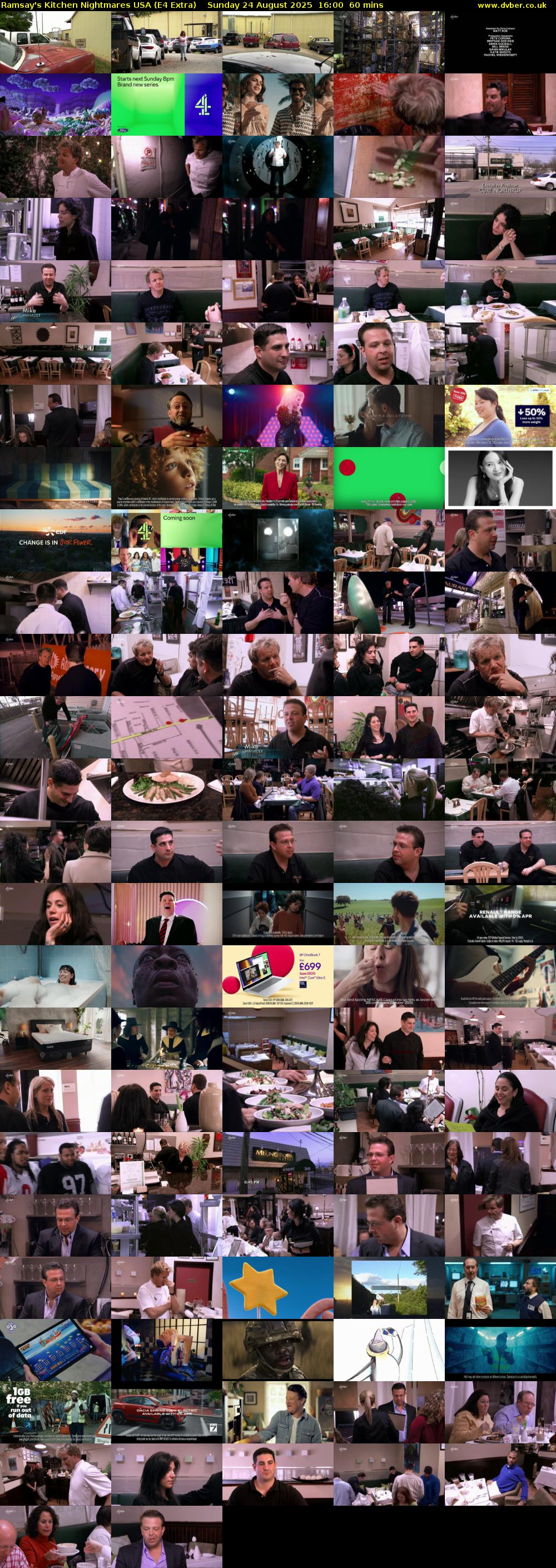 Ramsay's Kitchen Nightmares USA (E4 Extra) Sunday 24 August 2025 16:00 - 17:00