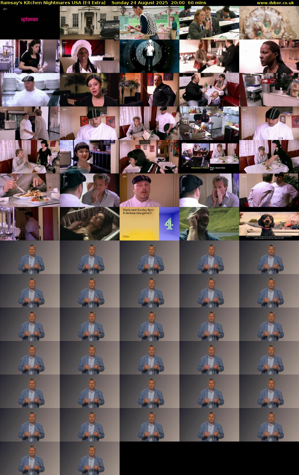 Ramsay's Kitchen Nightmares USA (E4 Extra) Sunday 24 August 2025 20:00 - 21:00