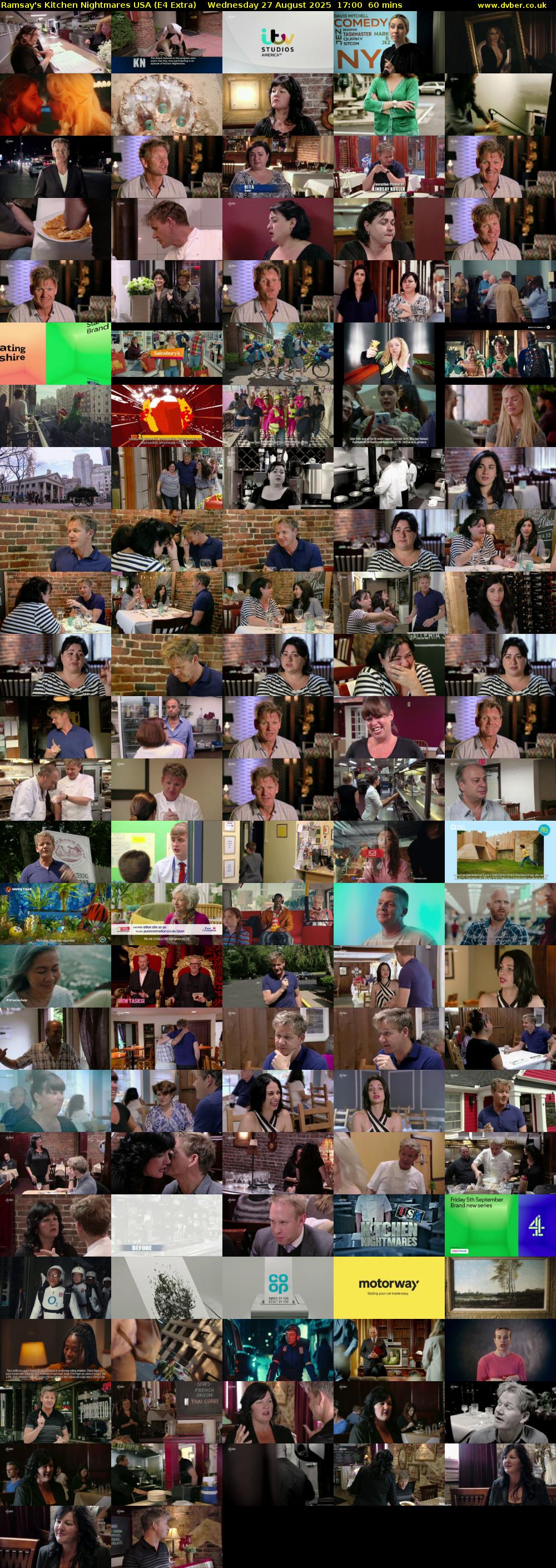 Ramsay's Kitchen Nightmares USA (E4 Extra) Wednesday 27 August 2025 17:00 - 18:00