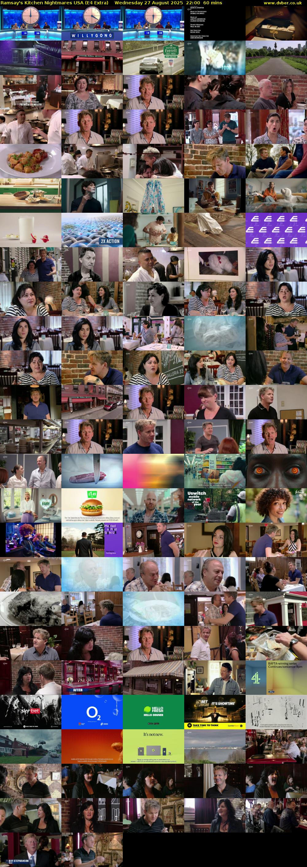 Ramsay's Kitchen Nightmares USA (E4 Extra) Wednesday 27 August 2025 22:00 - 23:00