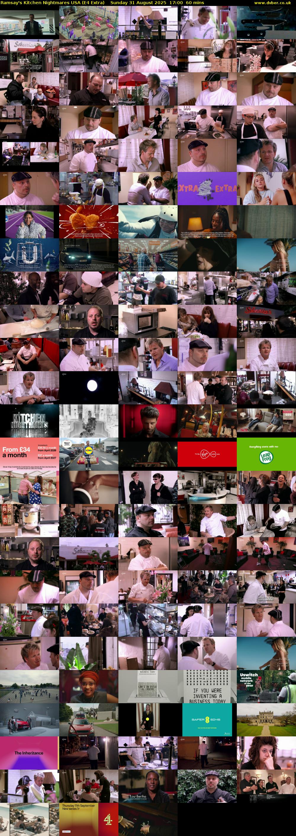 Ramsay's Kitchen Nightmares USA (E4 Extra) Sunday 31 August 2025 17:00 - 18:00