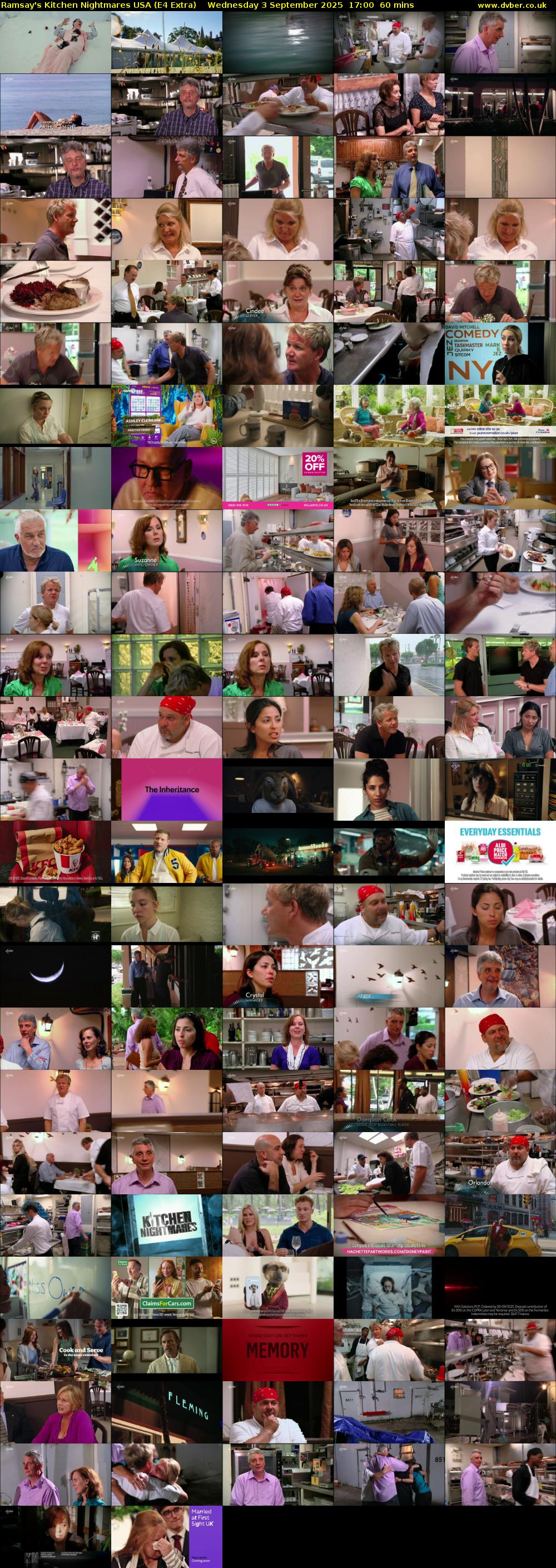 Ramsay's Kitchen Nightmares USA (E4 Extra) Wednesday 3 September 2025 17:00 - 18:00