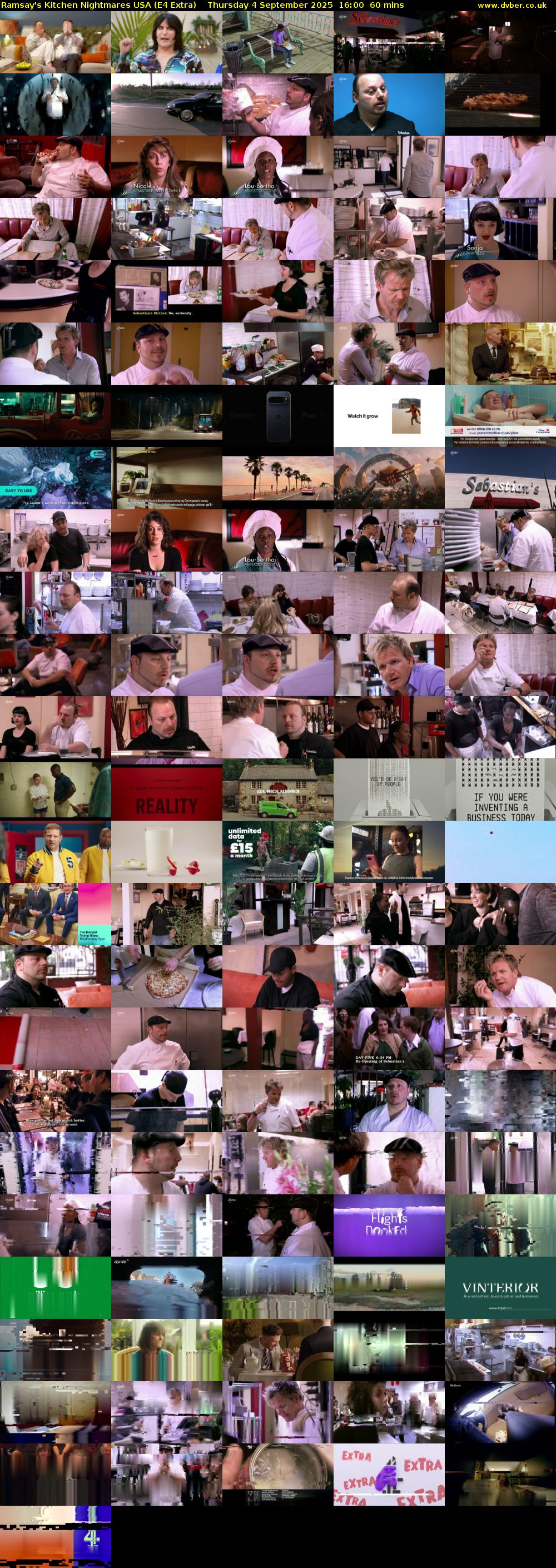 Ramsay's Kitchen Nightmares USA (E4 Extra) Thursday 4 September 2025 16:00 - 17:00