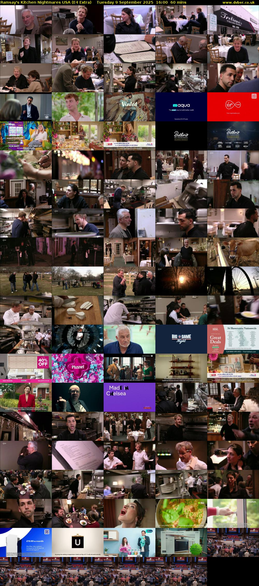 Ramsay's Kitchen Nightmares USA (E4 Extra) Tuesday 9 September 2025 16:00 - 17:00