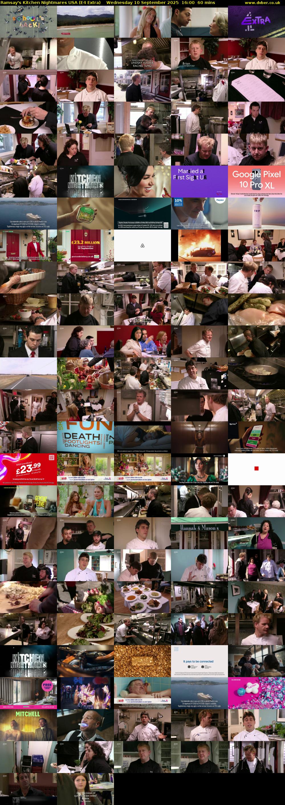 Ramsay's Kitchen Nightmares USA (E4 Extra) Wednesday 10 September 2025 16:00 - 17:00
