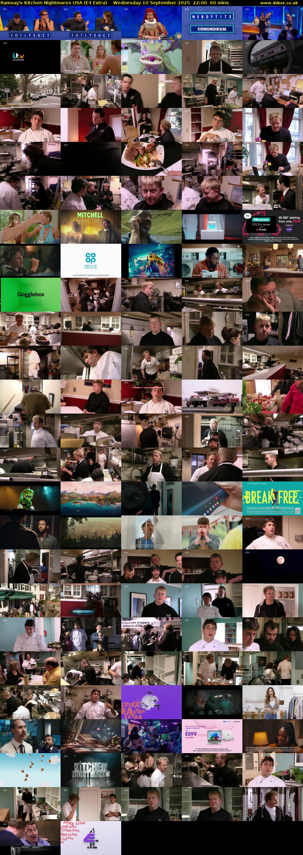 Ramsay's Kitchen Nightmares USA (E4 Extra) Wednesday 10 September 2025 22:00 - 23:00