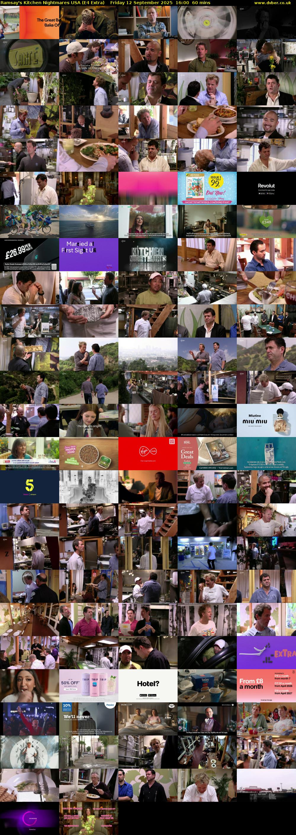 Ramsay's Kitchen Nightmares USA (E4 Extra) Friday 12 September 2025 16:00 - 17:00