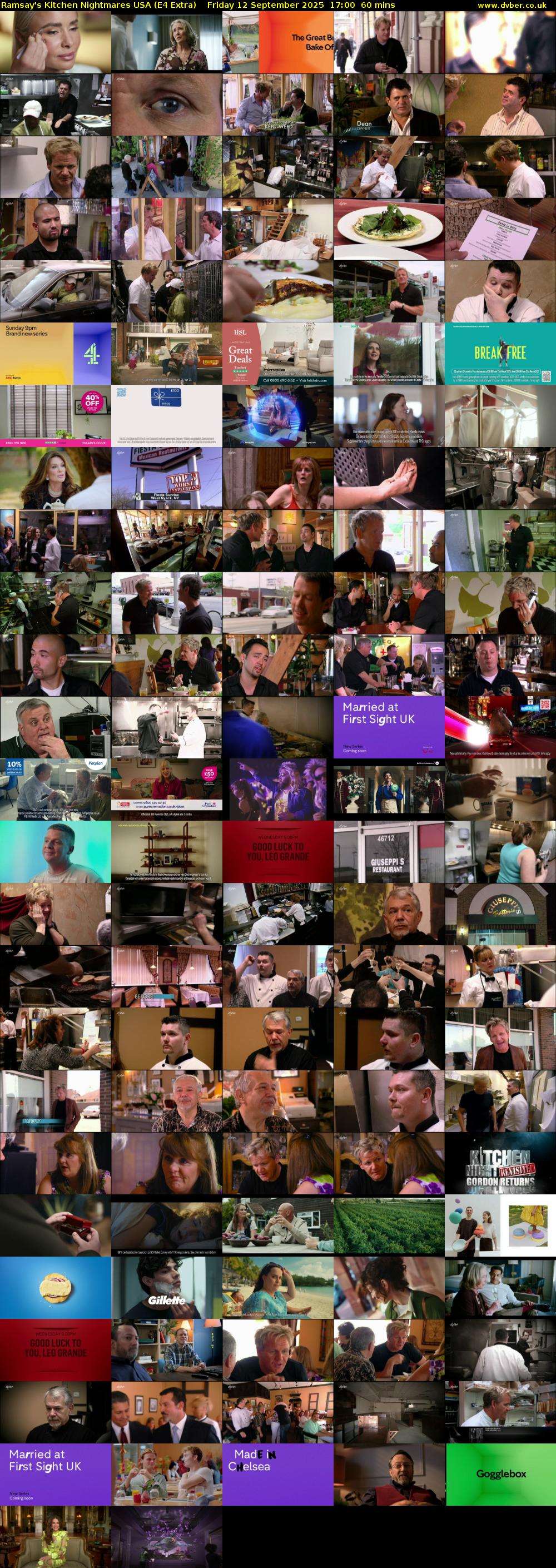Ramsay's Kitchen Nightmares USA (E4 Extra) Friday 12 September 2025 17:00 - 18:00