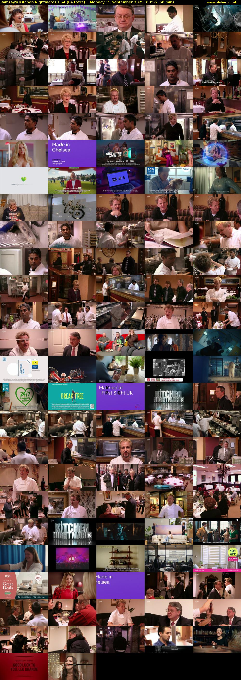 Ramsay's Kitchen Nightmares USA (E4 Extra) Monday 15 September 2025 08:55 - 09:55