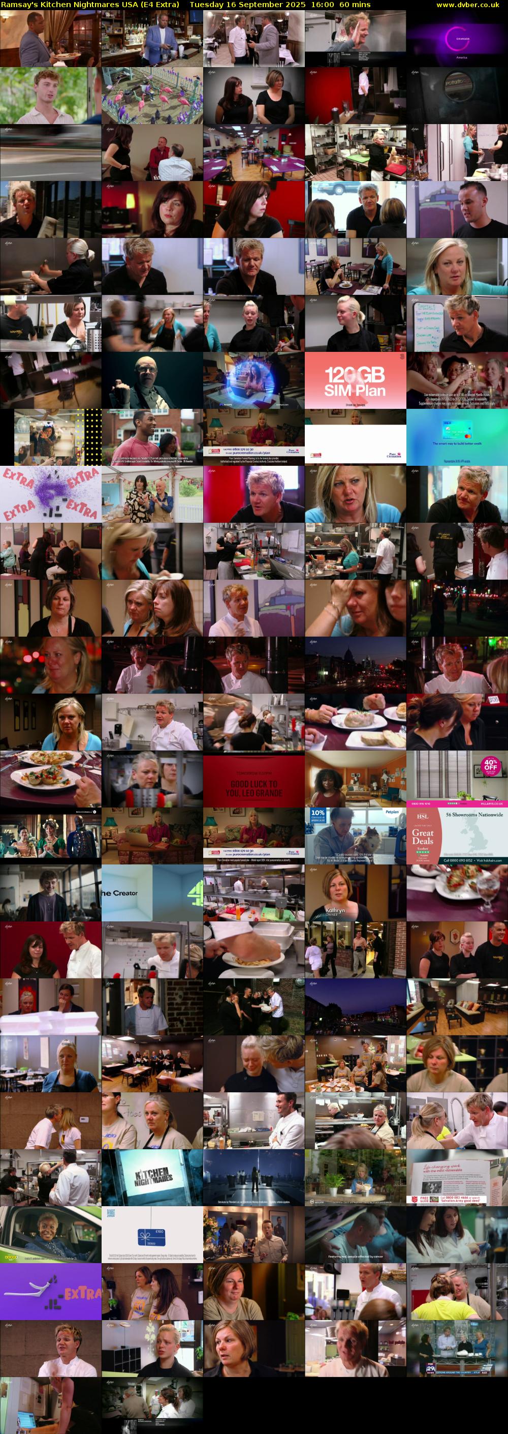 Ramsay's Kitchen Nightmares USA (E4 Extra) Tuesday 16 September 2025 16:00 - 17:00