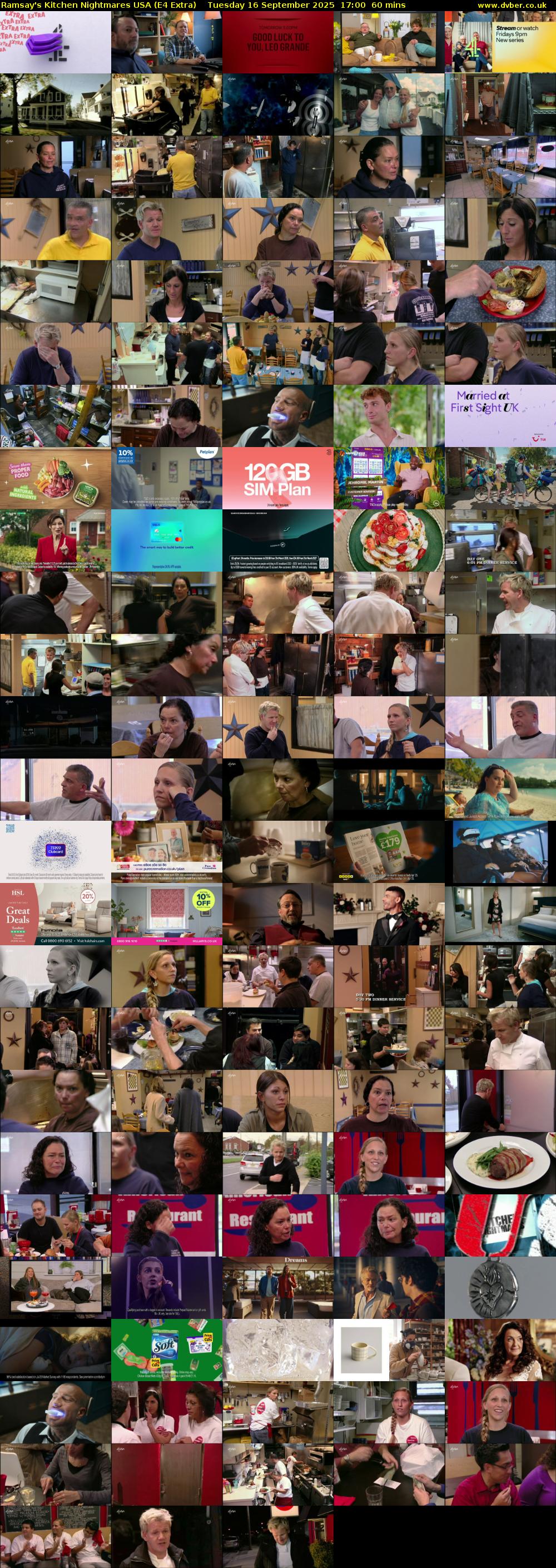 Ramsay's Kitchen Nightmares USA (E4 Extra) Tuesday 16 September 2025 17:00 - 18:00