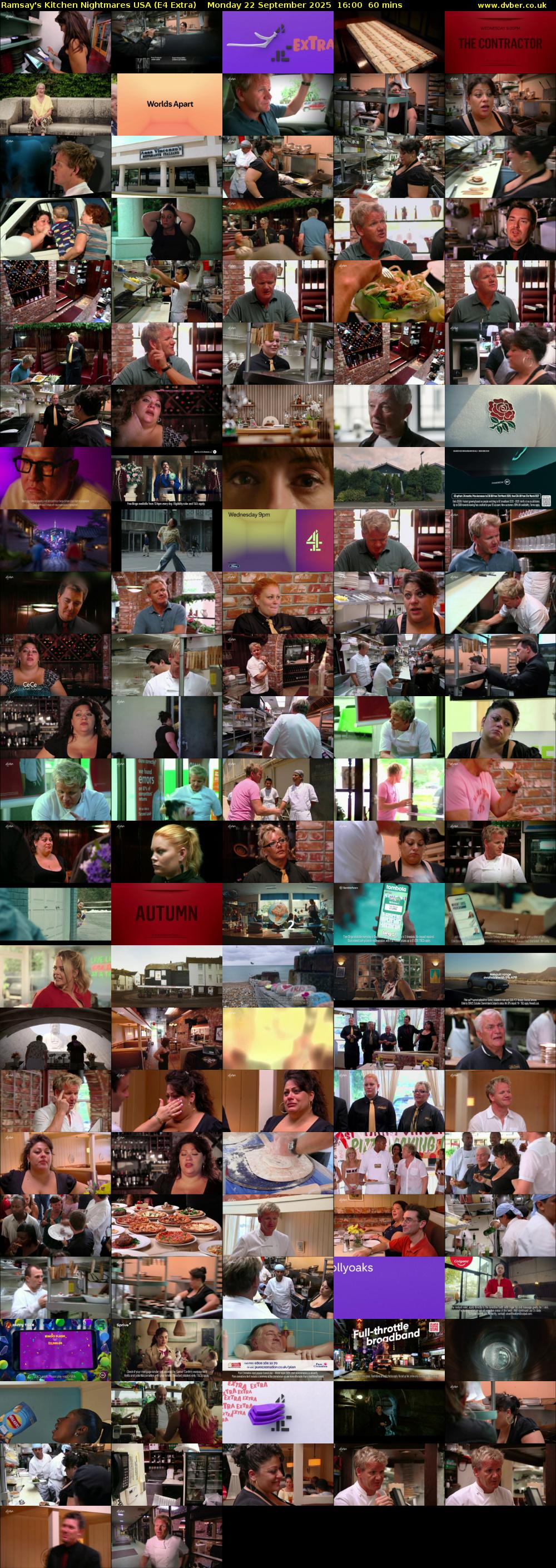 Ramsay's Kitchen Nightmares USA (E4 Extra) Monday 22 September 2025 16:00 - 17:00