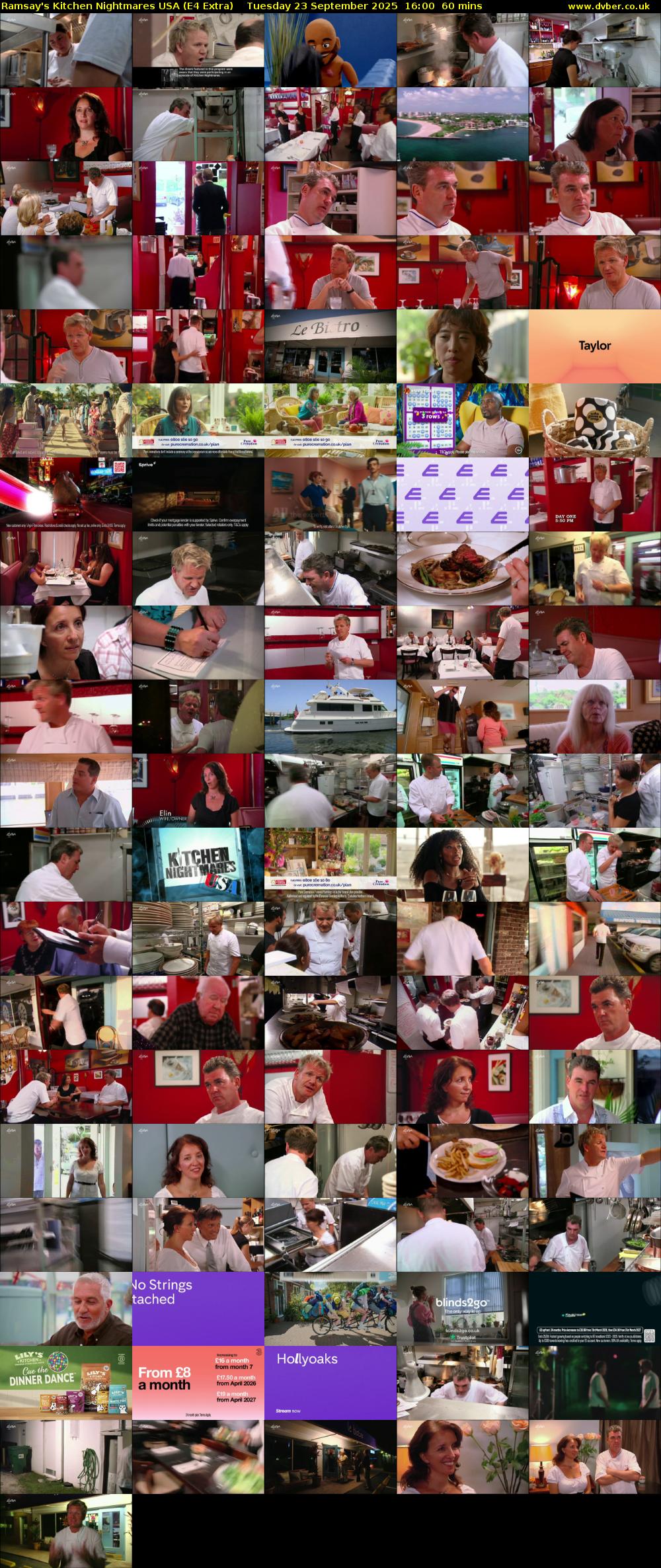 Ramsay's Kitchen Nightmares USA (E4 Extra) Tuesday 23 September 2025 16:00 - 17:00