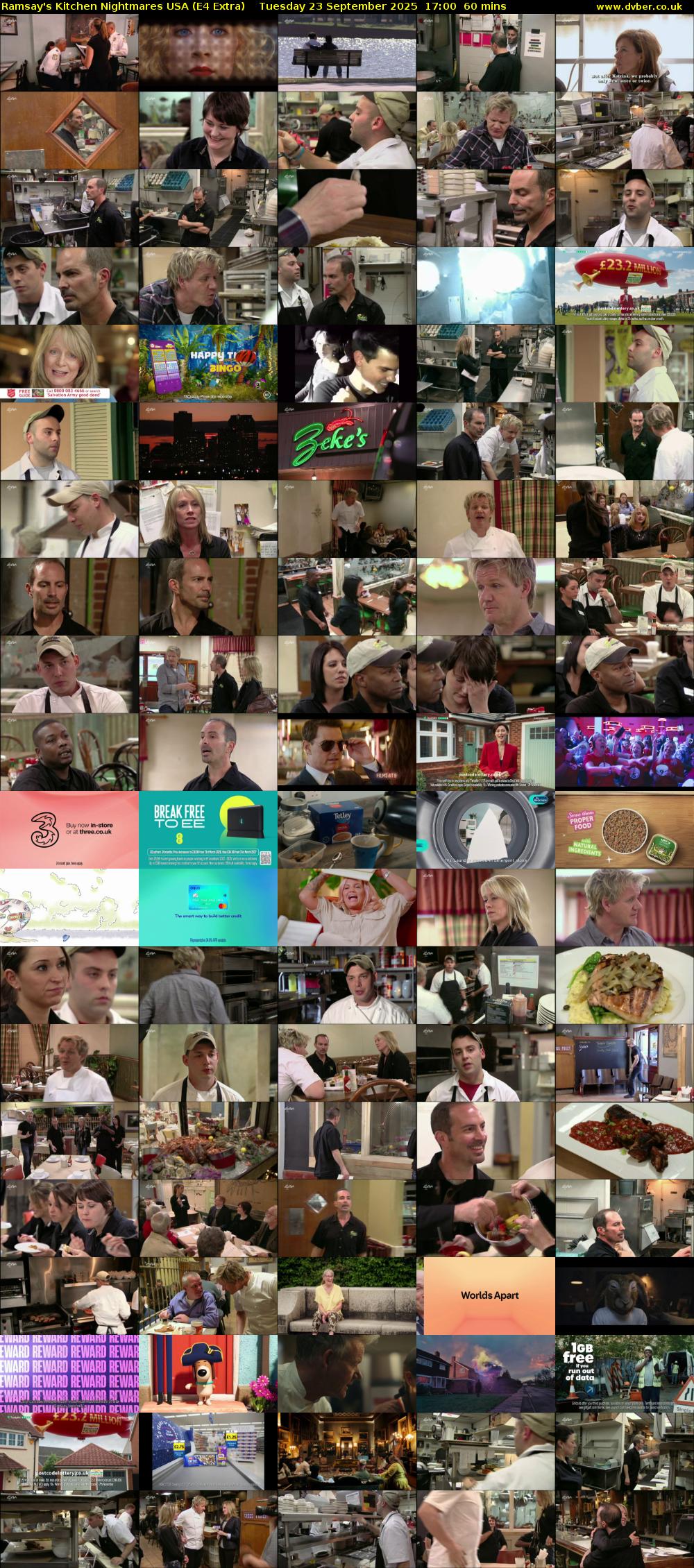 Ramsay's Kitchen Nightmares USA (E4 Extra) Tuesday 23 September 2025 17:00 - 18:00