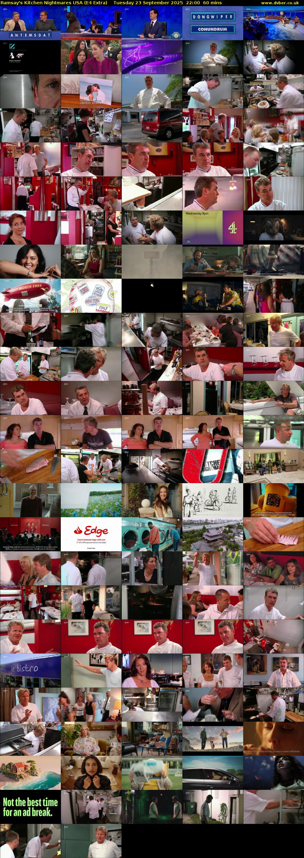 Ramsay's Kitchen Nightmares USA (E4 Extra) Tuesday 23 September 2025 22:00 - 23:00