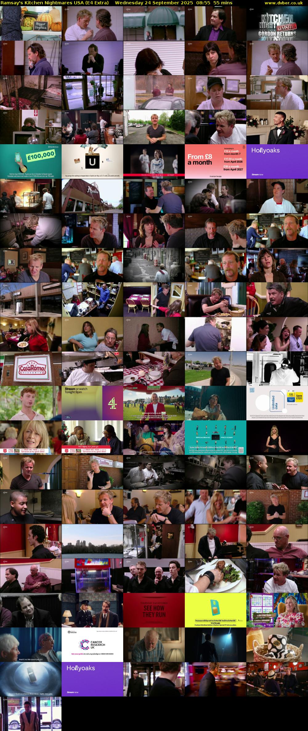 Ramsay's Kitchen Nightmares USA (E4 Extra) Wednesday 24 September 2025 08:55 - 09:50