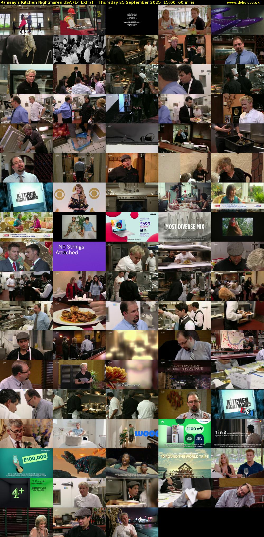 Ramsay's Kitchen Nightmares USA (E4 Extra) Thursday 25 September 2025 15:00 - 16:00