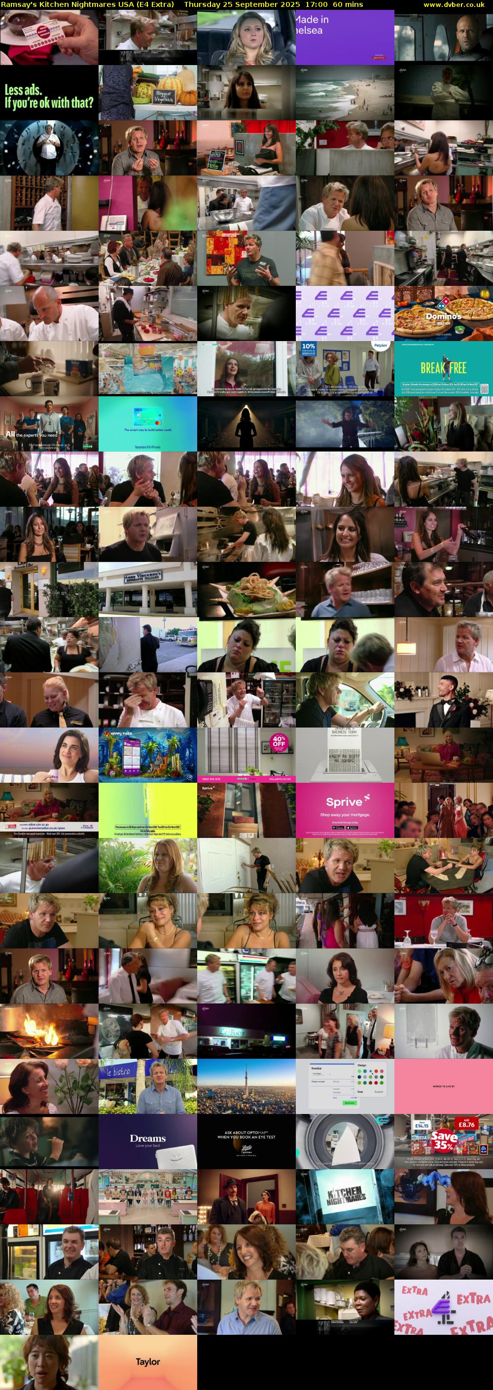 Ramsay's Kitchen Nightmares USA (E4 Extra) Thursday 25 September 2025 17:00 - 18:00
