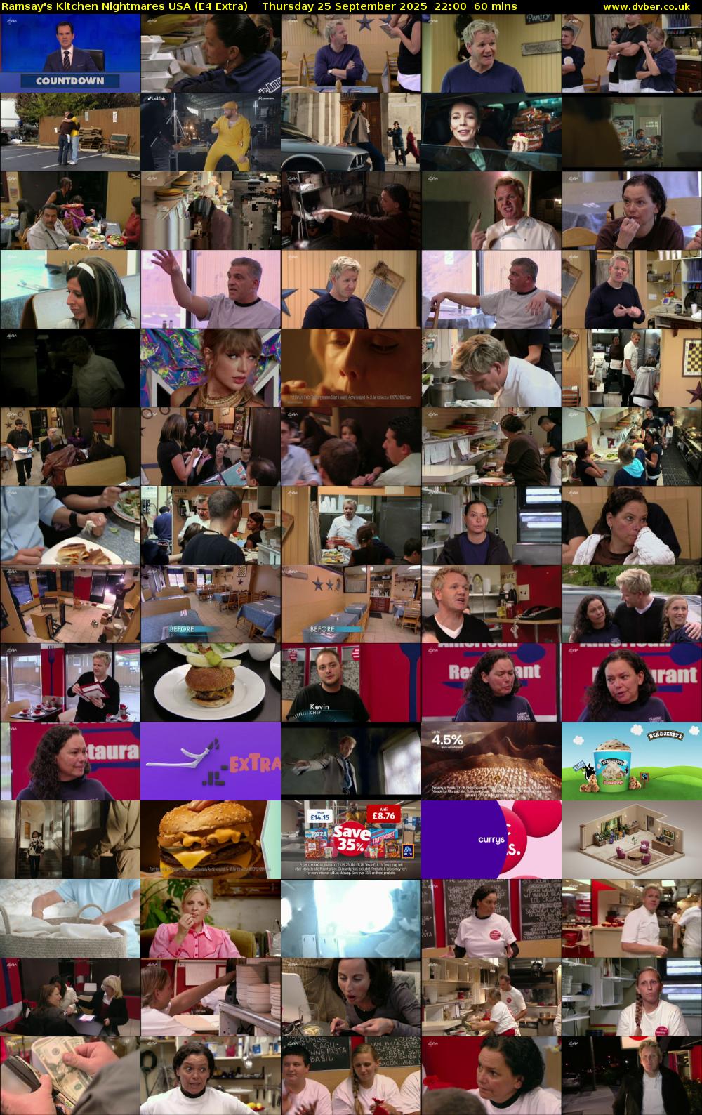 Ramsay's Kitchen Nightmares USA (E4 Extra) Thursday 25 September 2025 22:00 - 23:00