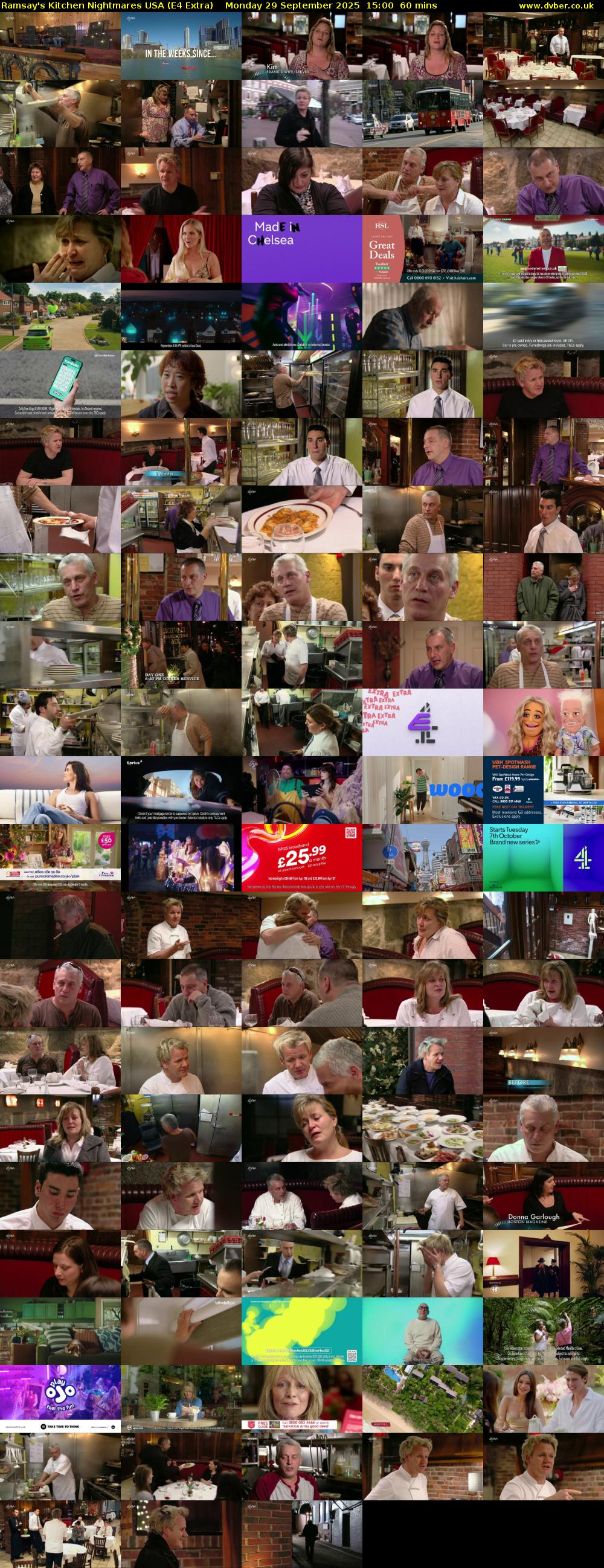 Ramsay's Kitchen Nightmares USA (E4 Extra) Monday 29 September 2025 15:00 - 16:00