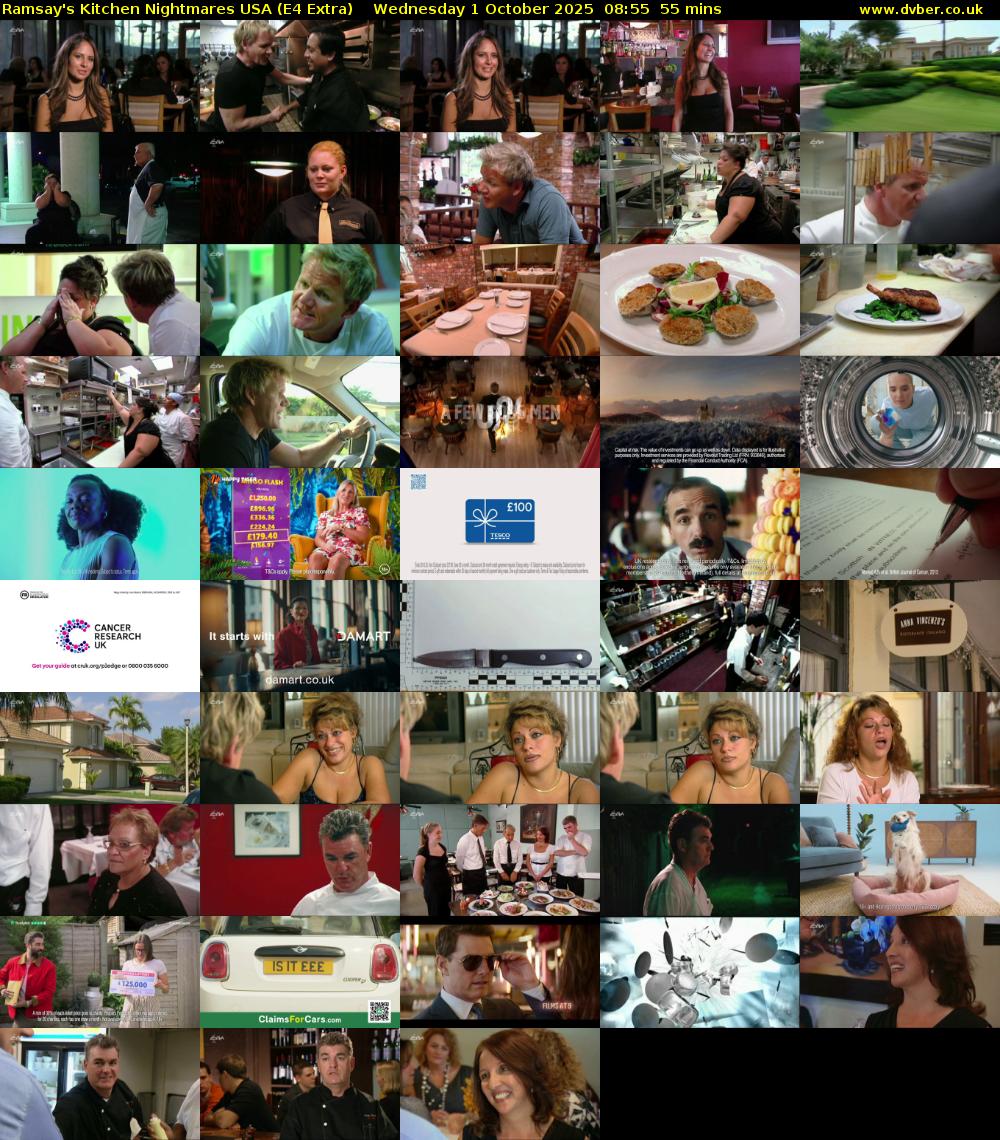 Ramsay's Kitchen Nightmares USA (E4 Extra) Wednesday 1 October 2025 08:55 - 09:50
