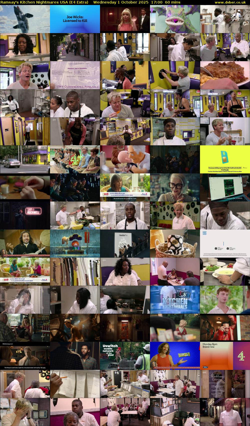 Ramsay's Kitchen Nightmares USA (E4 Extra) Wednesday 1 October 2025 17:00 - 18:00